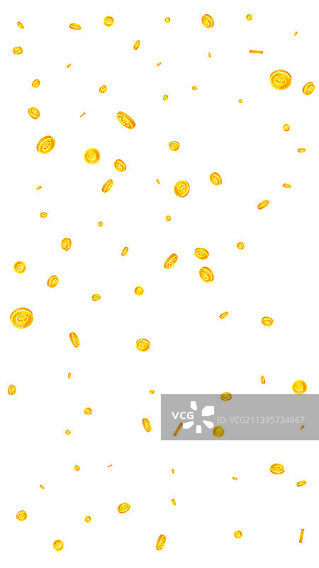 欧盟欧元硬币掉落图片素材