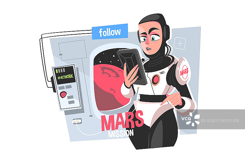 空间中无网络连接图片素材