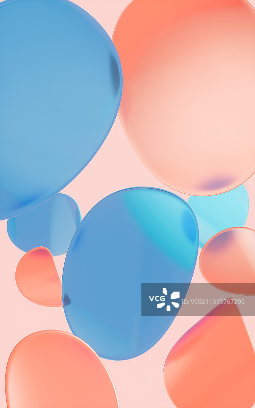 抽象的曲面与线条背景3D渲染图片素材