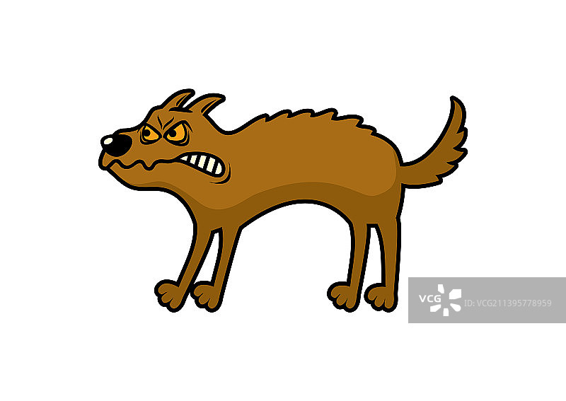 愤怒卡通狗图标图片素材