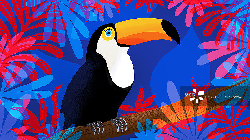 森林动物插画图片素材