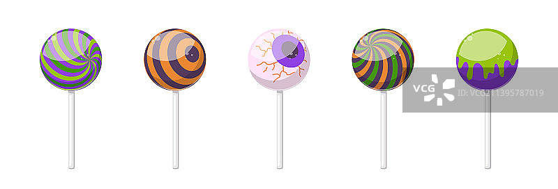 万圣节甜味硬糖棒棒糖图片素材