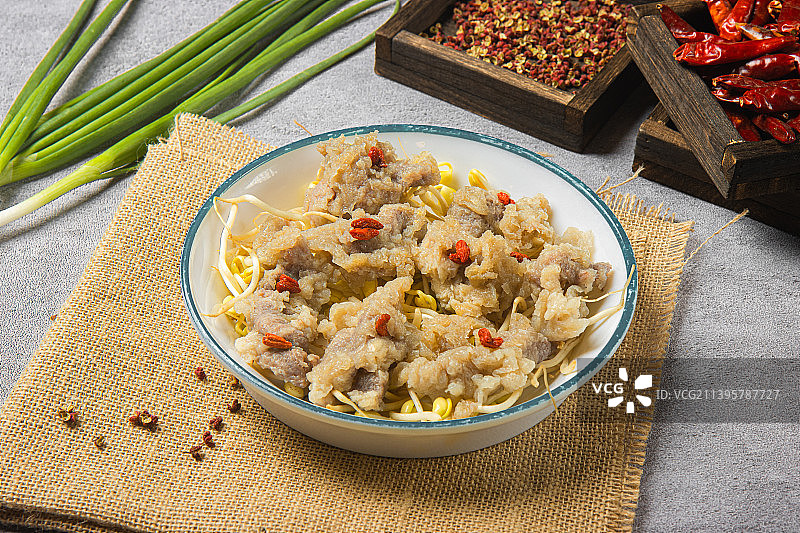 火锅配菜滑肉图片素材