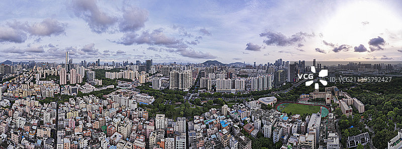 南头古城南侧180全景图片素材