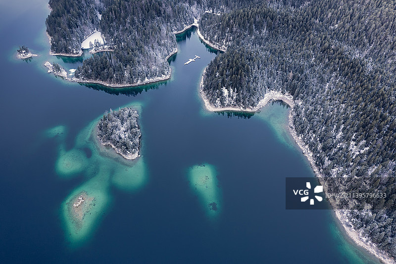 岛屿鸟瞰图片素材
