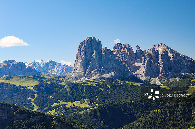 天朗气清的山景图片素材