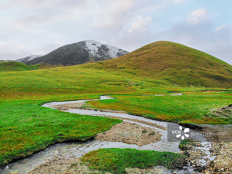 甘南藏族自治州 碌曲县的自然风光图片素材