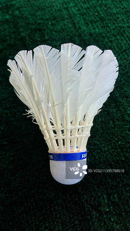 羽毛球场上的羽毛球特写图片素材