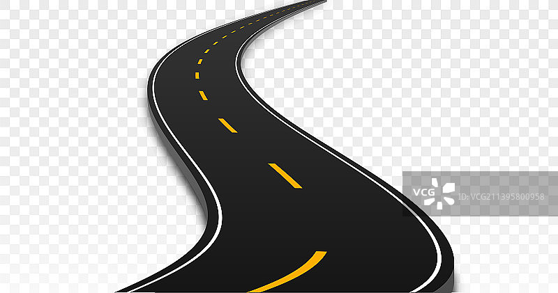 蜿蜒的岔路高速公路图片素材