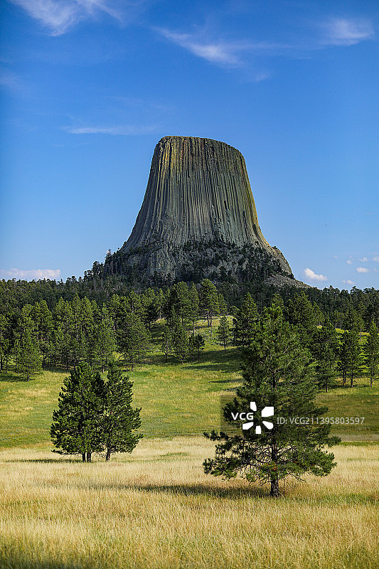 美国怀俄明州魔鬼塔图片素材