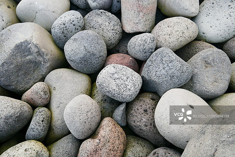 冰岛的鹅卵石完整画面图片素材