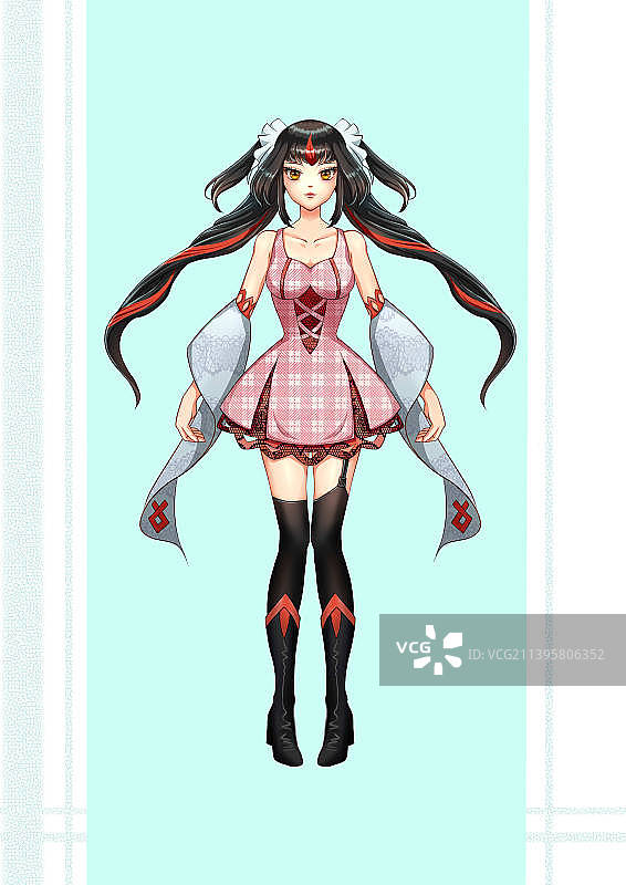 少女美女二次元日系图片素材