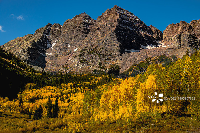 美国阿斯彭山脉的壮丽景色图片素材