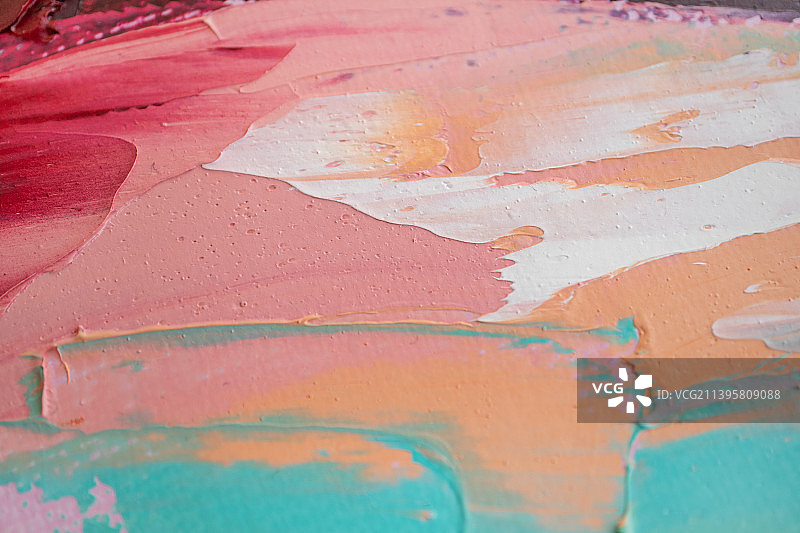 彩色调油画概念抽象特写图片素材