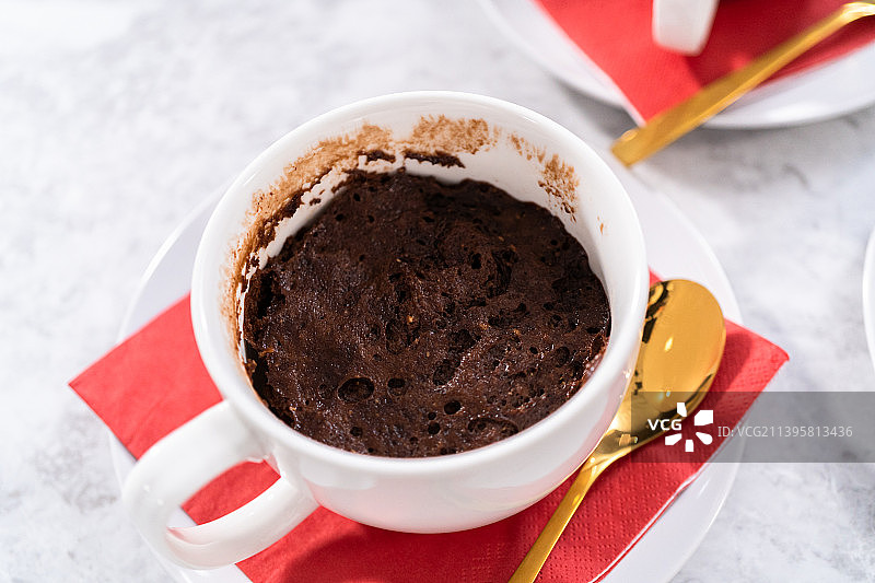 俯视桌上的咖啡图片素材