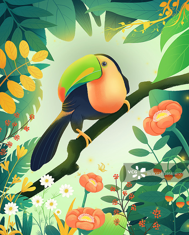 森系插画图片素材