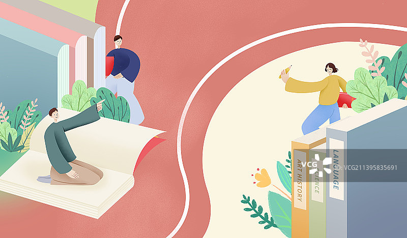 学生有趣校园生活图片素材