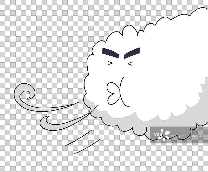 元素：大风天气图片素材