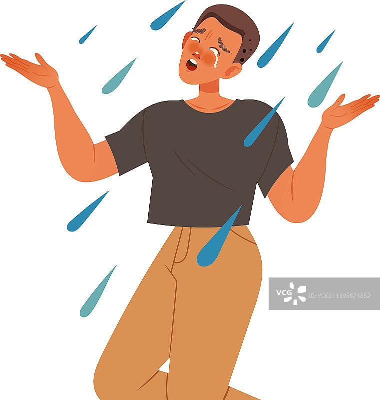 哭泣的男人图片素材