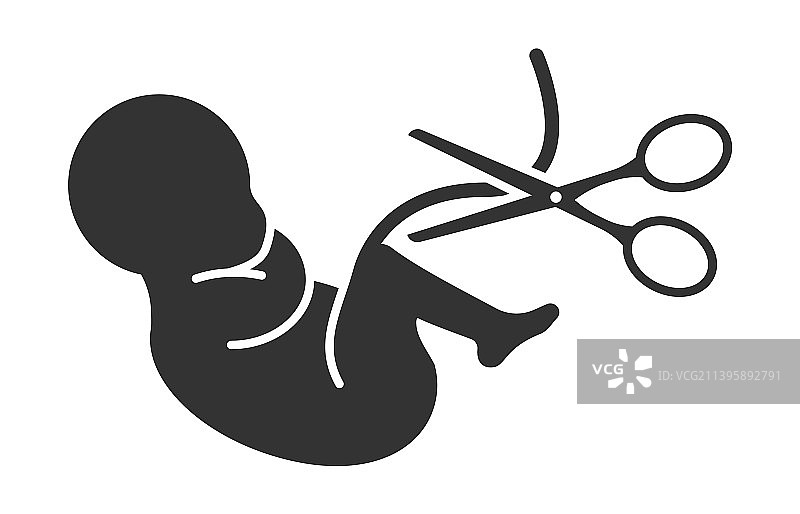 带有胎盘的产前婴儿胎儿图标图片素材