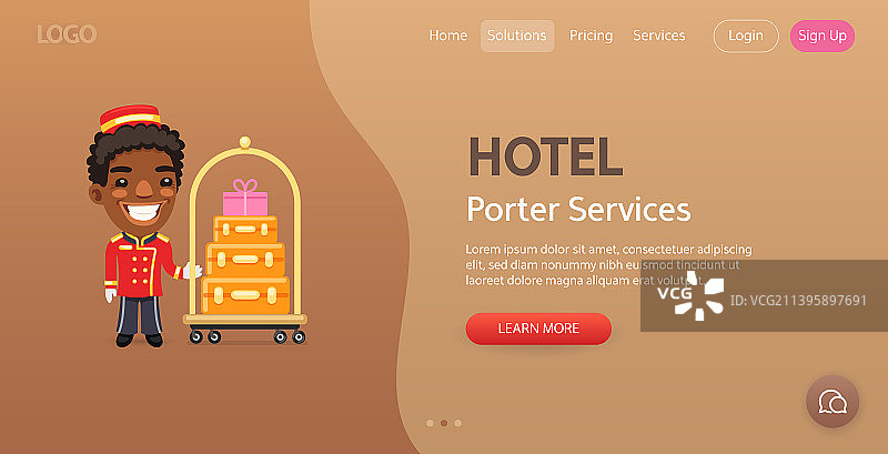 酒店网站模板图片素材