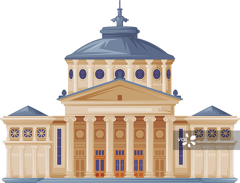 罗马尼亚雅典娜神庙音乐厅图片素材
