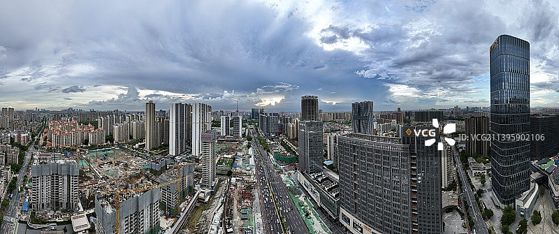 建设中的佛山禅城中心城区图片素材