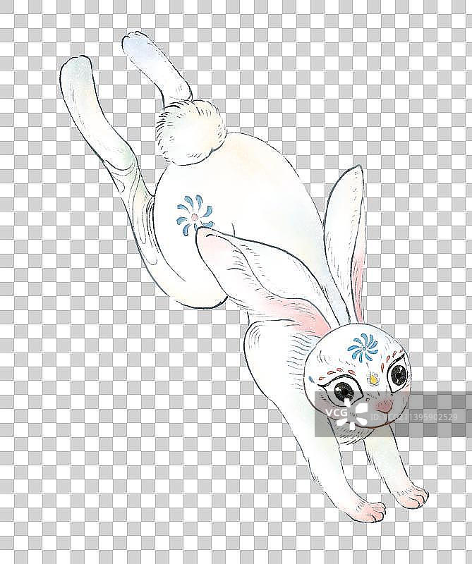 兔子插画元素图片素材