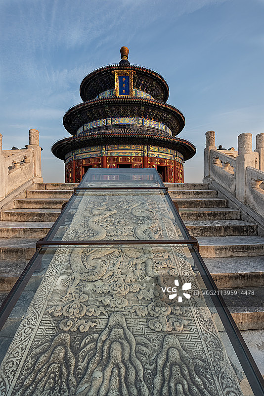 天坛祈年殿正面近景图片素材