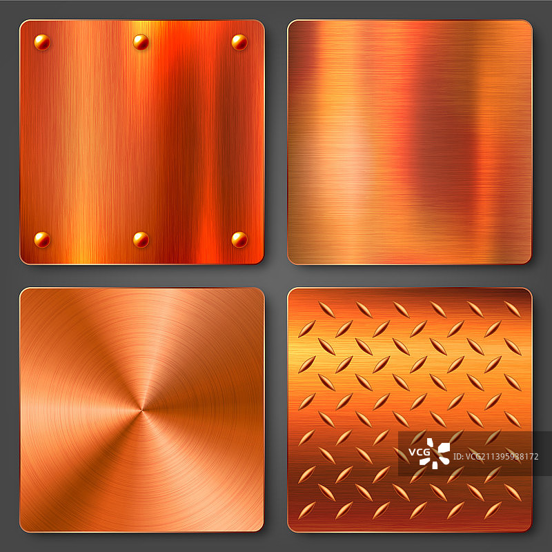 拉丝质感铜色banner图片素材