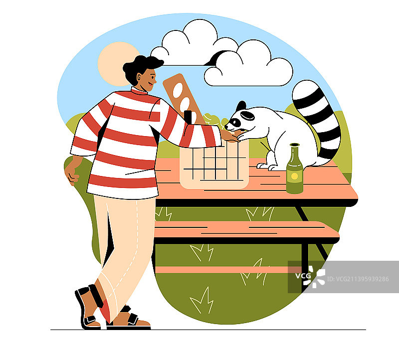 快乐的宠物主人概念图片素材