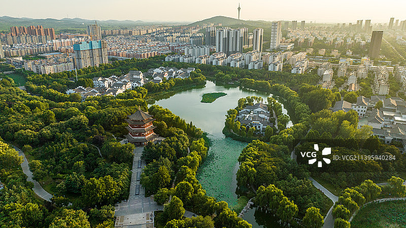 肥城范蠡公园图片素材