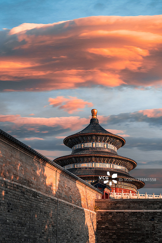 北京天坛公园的祈年殿图片素材