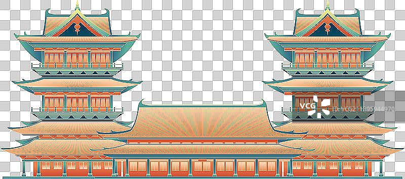 古代建筑阁楼月宫图片素材