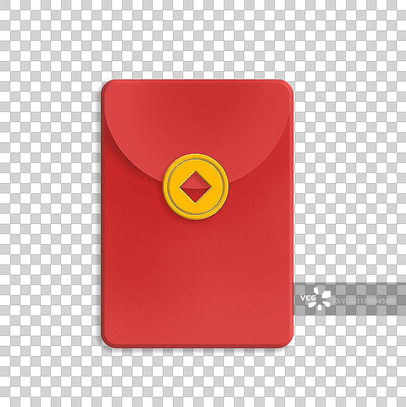 立体红包金融插画元素图片素材