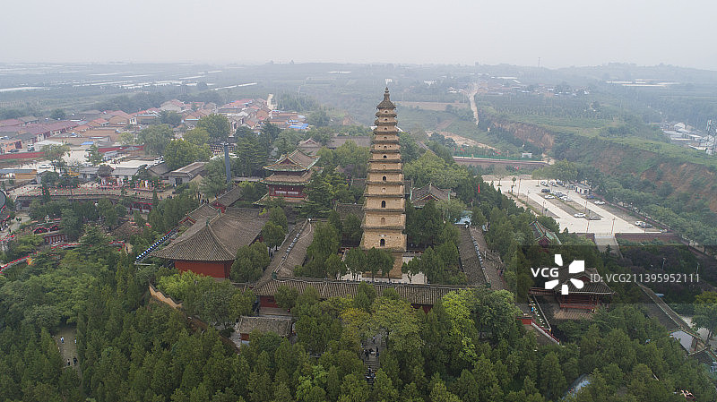 普救寺莺莺塔图片素材