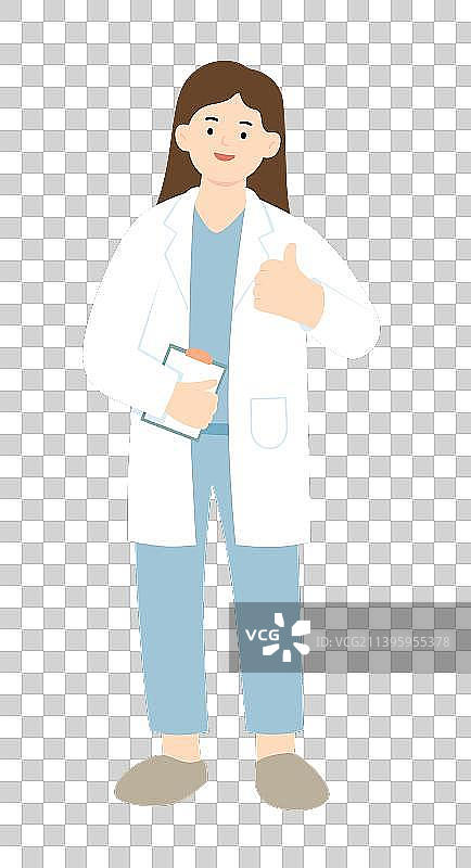 手举大拇指的女医生图片素材