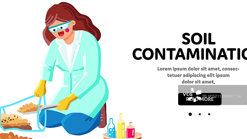 土壤污染研究与分析图片素材