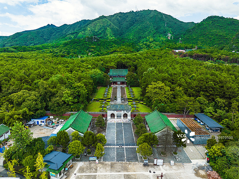 桂林靖江王陵航拍图片素材