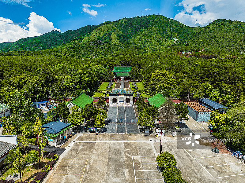 桂林靖江王陵航拍图片素材