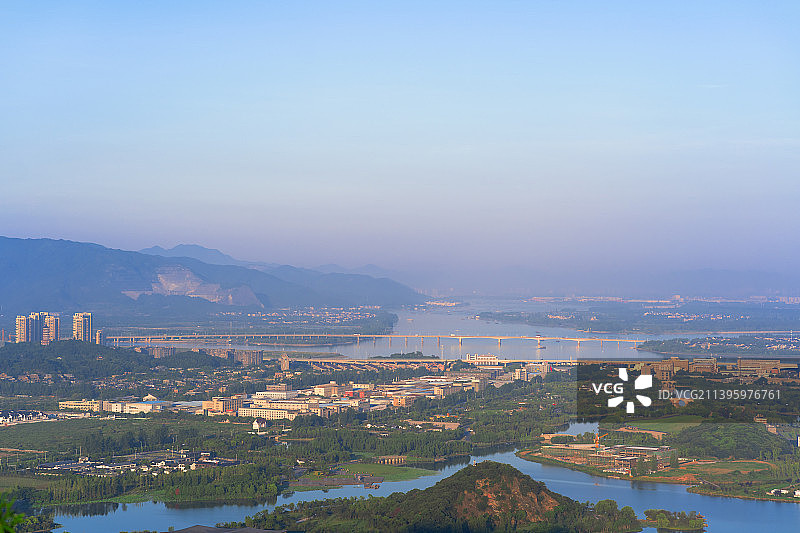 杭州萧山三江口建筑风光图片素材