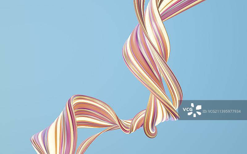 抽象流动线条曲面3D渲染图片素材