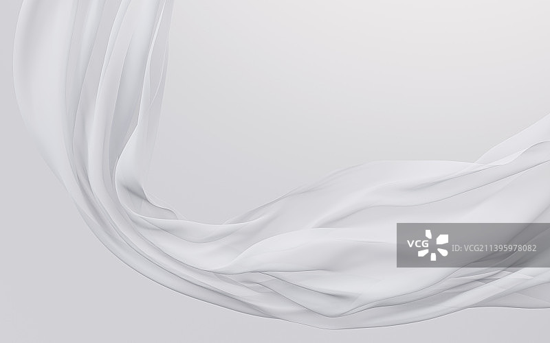 随风流动的布料3D渲染图片素材