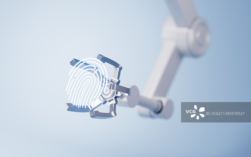 机械臂与智能制造概念3D渲染图片素材