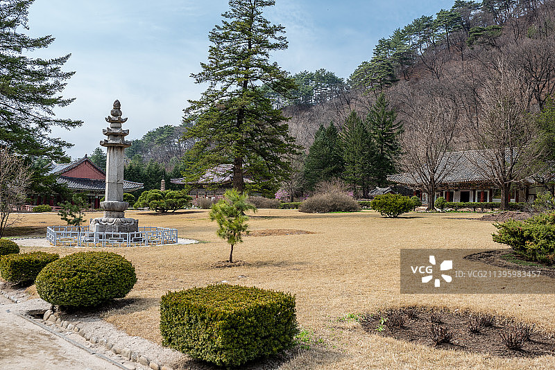 朝鲜普贤寺图片素材