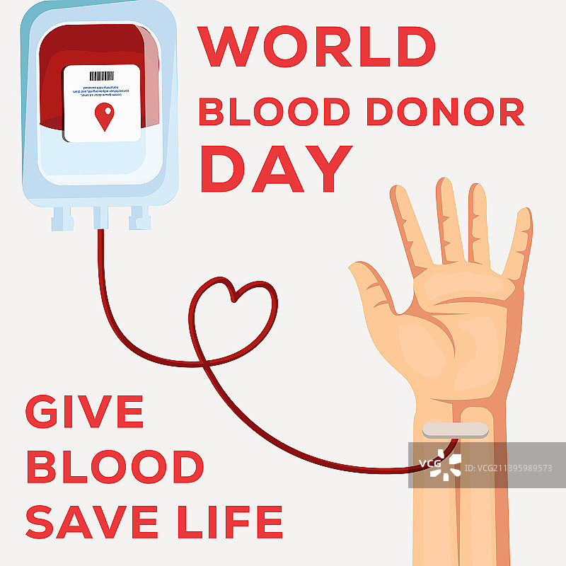 献血日与献血之手图片素材
