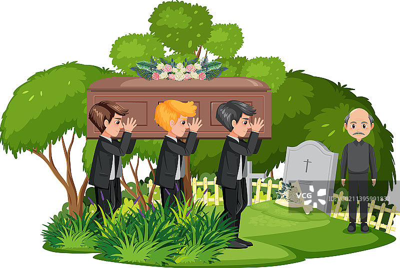 基督教葬礼仪式图片素材