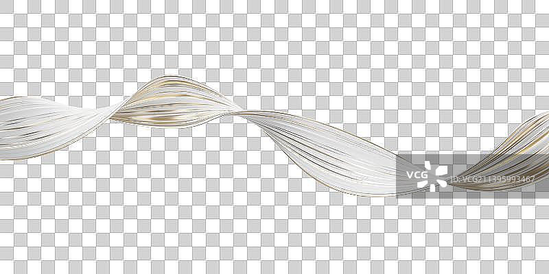 抽象流动线条曲面3D渲染图片素材