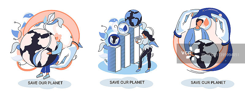 拯救地球：生态隐喻，地球日图片素材