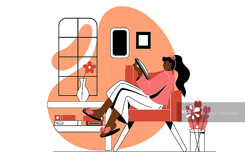 人们居家生活图片素材